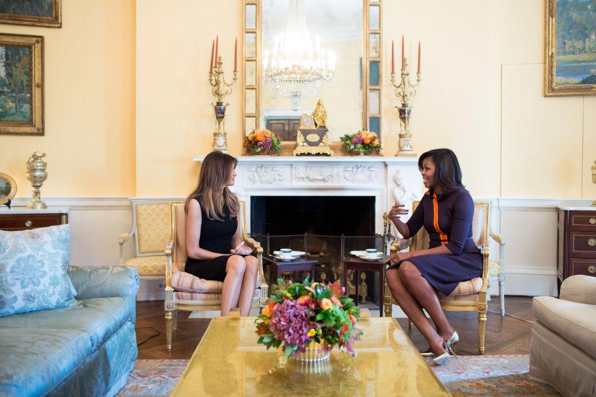 first-lady-michelle-obama-meets-with-melania-trump-for-tea-in-the-yellow-oval-room-of-the-white-house
